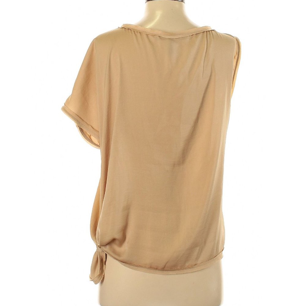 BCBGMaxAzria Short Sleeve Blouse in Tan Size XS - Picture 3 of 9